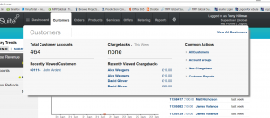 Pop-up Dialog for Customers Tab