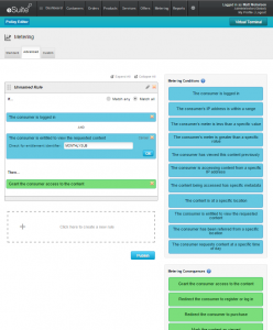 The Advanced metering screen